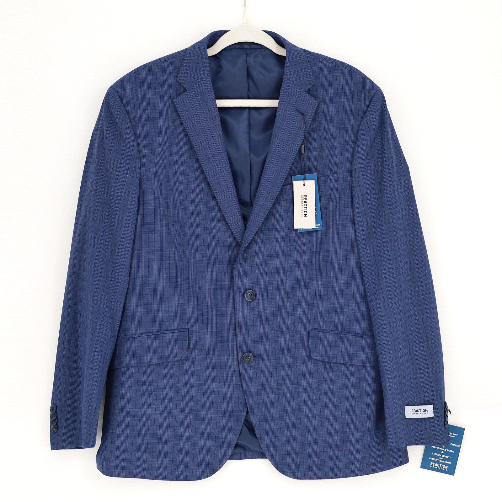 Kenneth Cole Kenneth Cole Reaction Men's Navy Slim-Fit Blazer Size 44R Size 44R - 1 Thumbnail