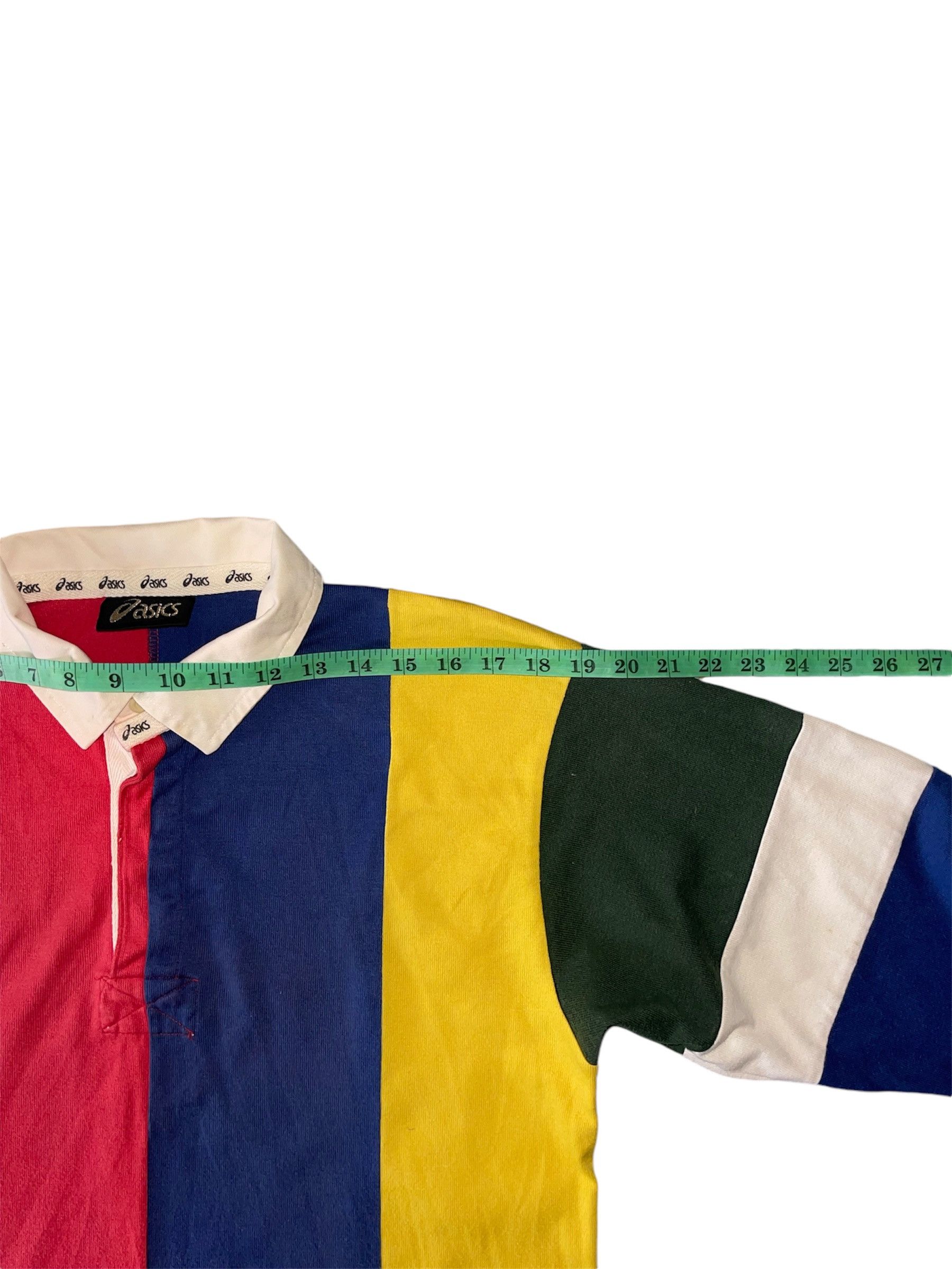 Asics × Japanese Brand × Vintage Vintage 90s Asics Polo Rugby Shirt Size US L / EU 52-54 / 3 - 5 Thumbnail