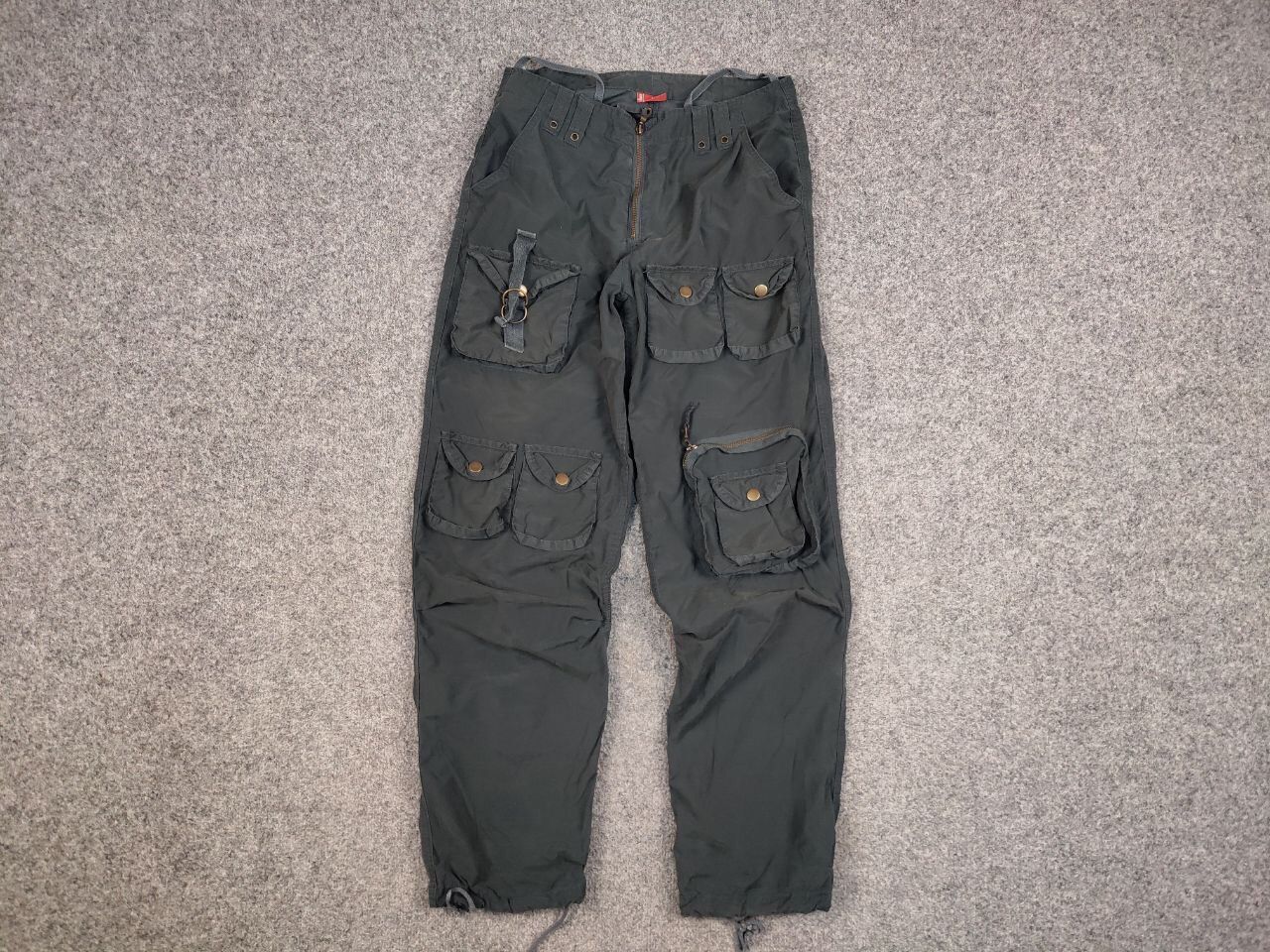 Japanese Brand Vintage 90's Japanese Design Faded Multi pocket Cargo Pants Size US 30 / EU 46 - 10 Thumbnail