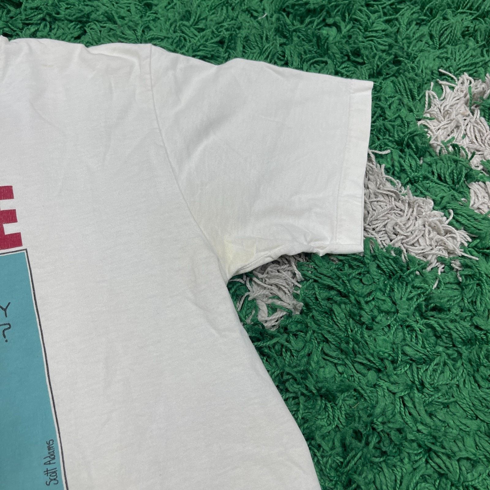 Vintage vintage 90s Oneita Dilbert Trouble Brewing Comic Strip Tee Size US M / EU 48-50 / 2 - 6 Thumbnail
