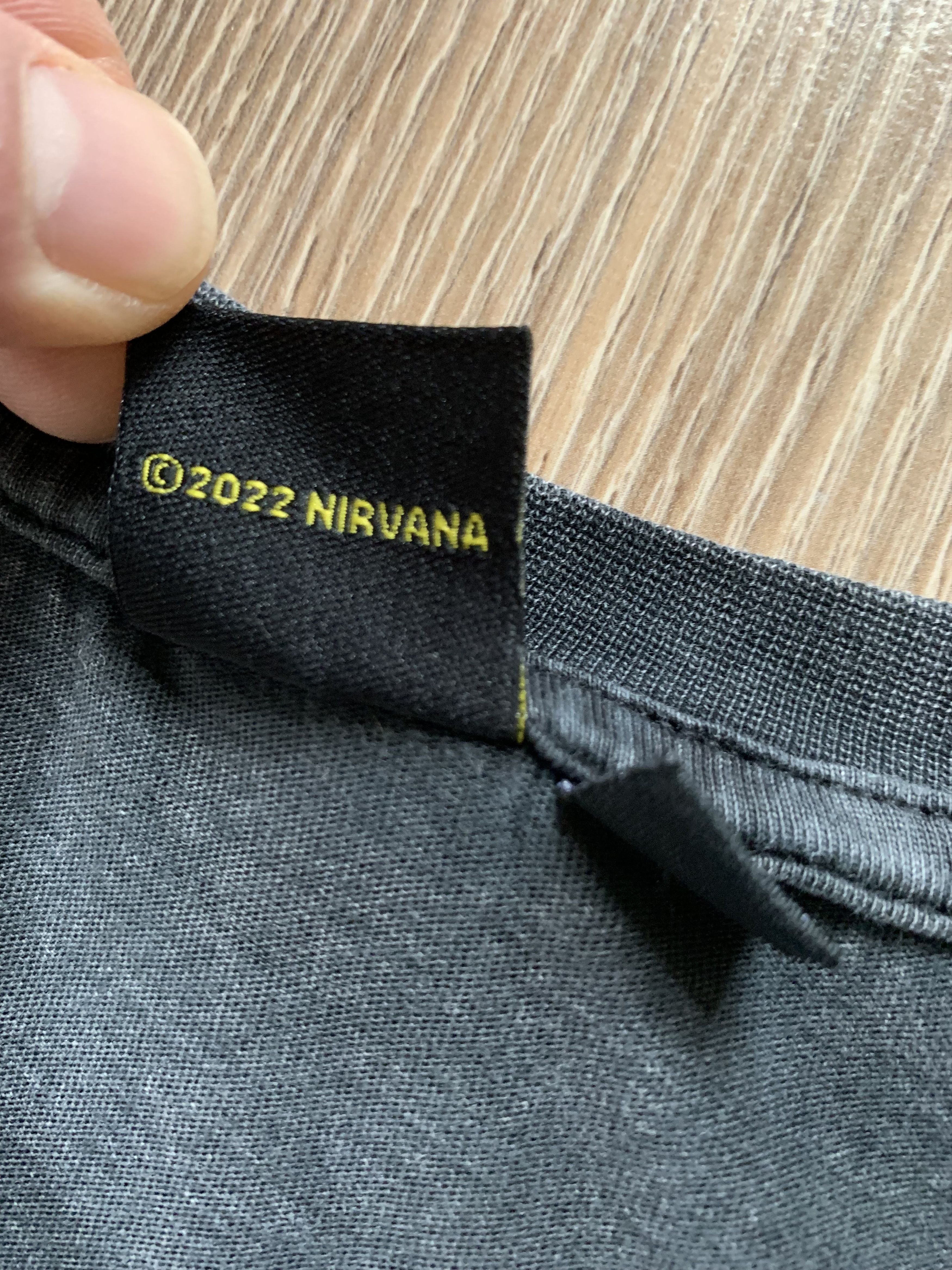 Band Tees × Nirvana Nirvana Big Logo Cotton Printed T Shirt Size US XS / EU 42 / 0 - 7 Thumbnail