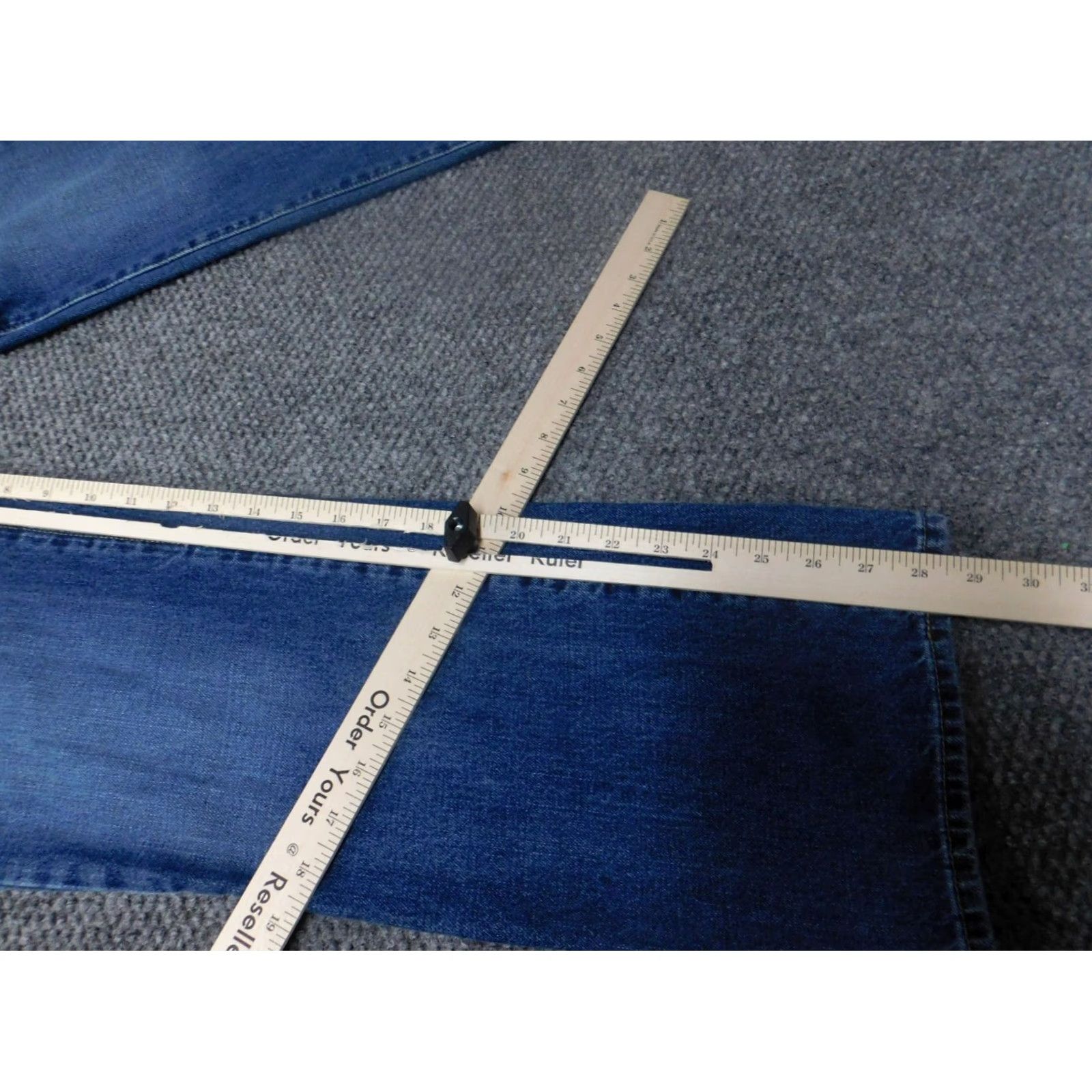 Vintage Urban Pipeline Jeans Women 30 Blue Dark Relaxed Bootcut Denim Zip 28in Distressed Regular Size 30 IN United States Size 30" / US 8 / IT 44 - 6 Thumbnail