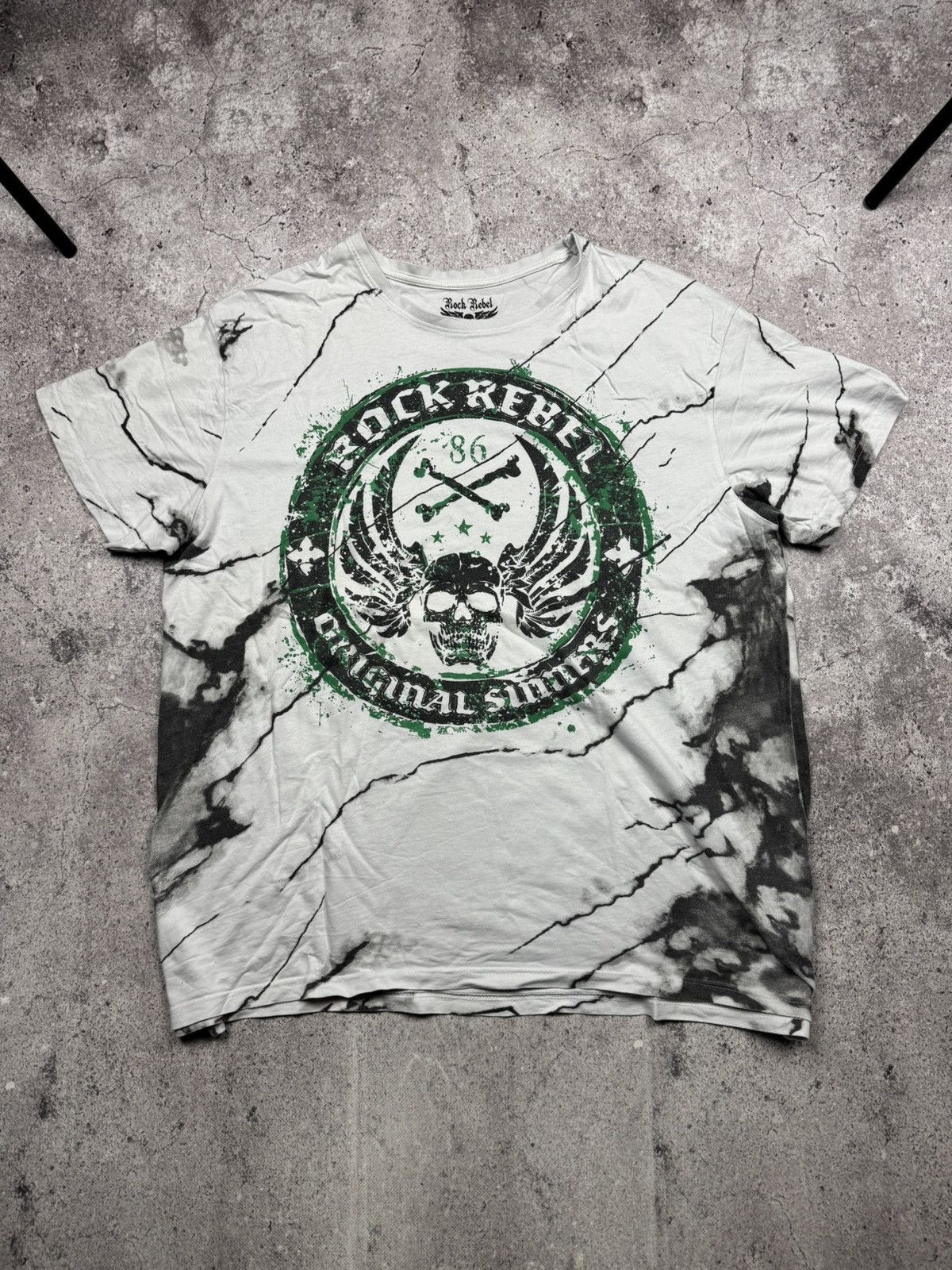 Affliction Vintage Affliction Style Rock Rebel Skull Y2K Band T Shirt Size US XXL / EU 58 / 5 - 1 Thumbnail