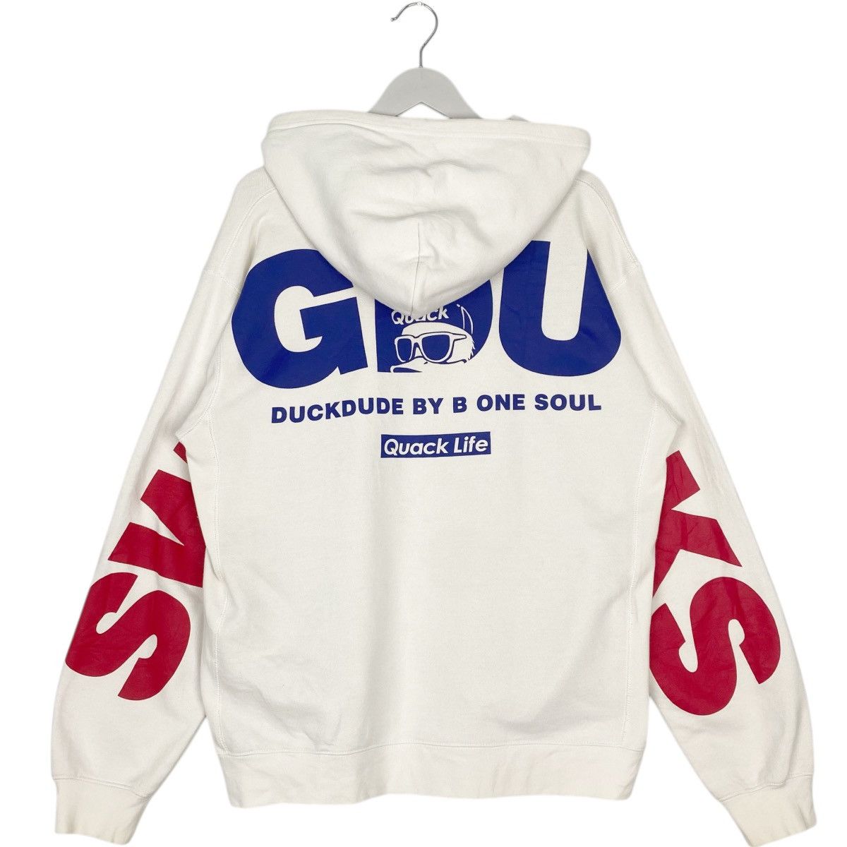 Other Vintage Duck Dude By B One Soul Hoodie Sweater White Size US L / EU 52-54 / 3 - 7 Thumbnail