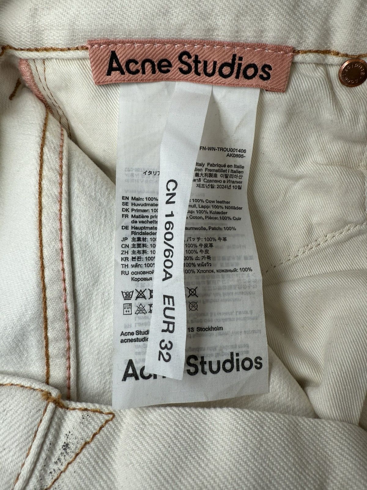 Acne Studios Acne Studios Snakeskin Print Leather Pants Size 25" / US 0 / IT 36 - 7 Thumbnail