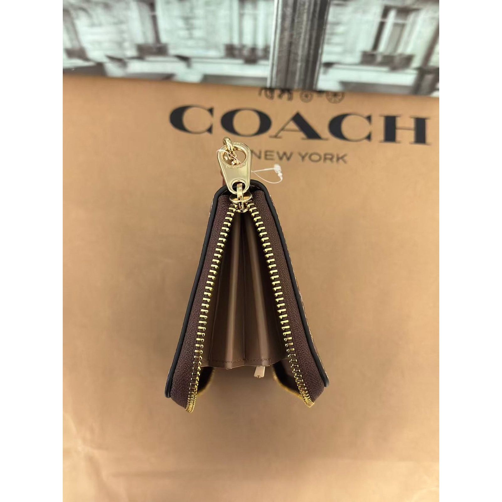Coach Coach CZ328 Long Zip Around Wallet In Sig With Cherry Print Size ONE SIZE - 5 Thumbnail