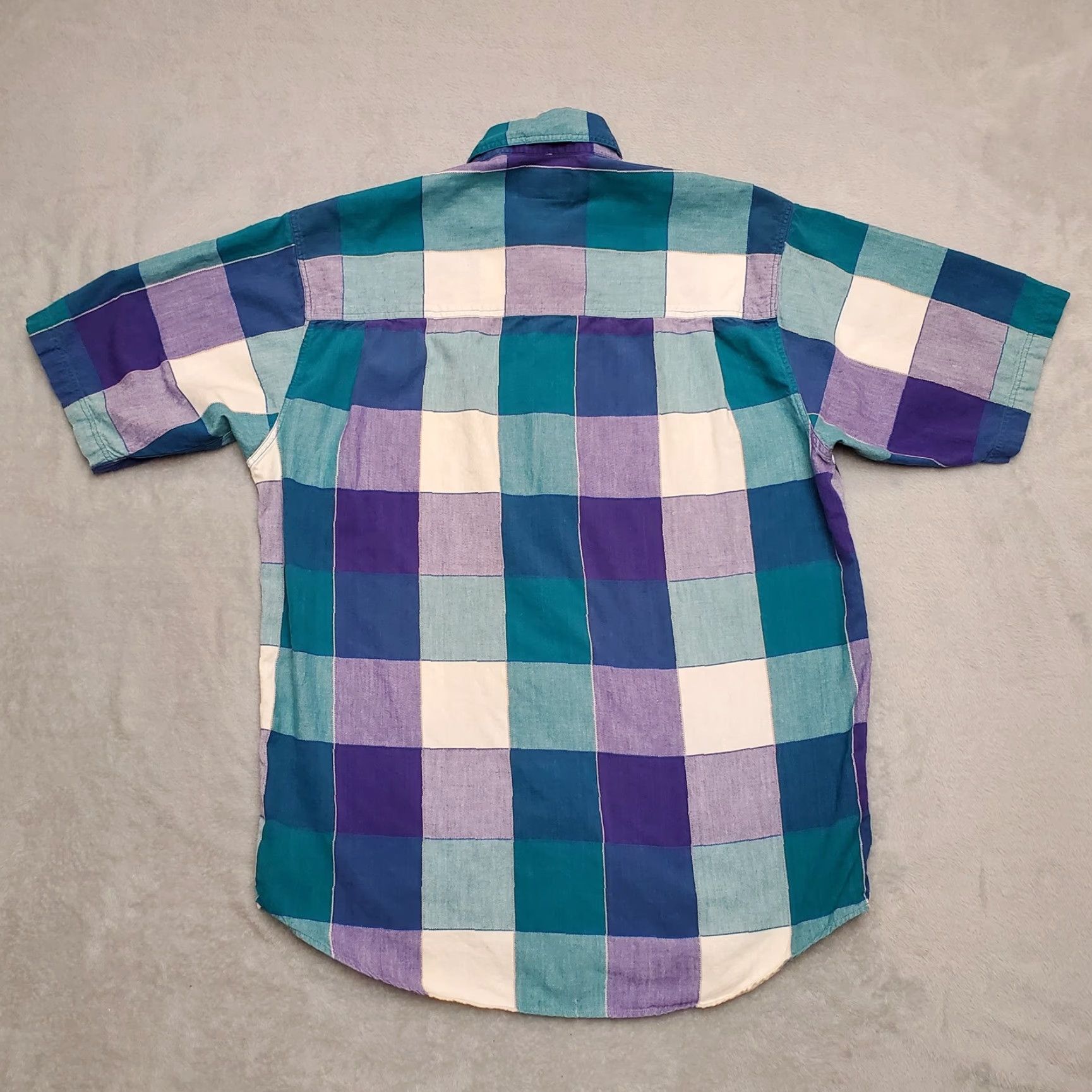 Eddie Bauer VINTAGE Eddie Bauer Shirt Men M Green Purple Buffalo Plaid Outdoor Casual Size US M / EU 48-50 / 2 - 5 Thumbnail