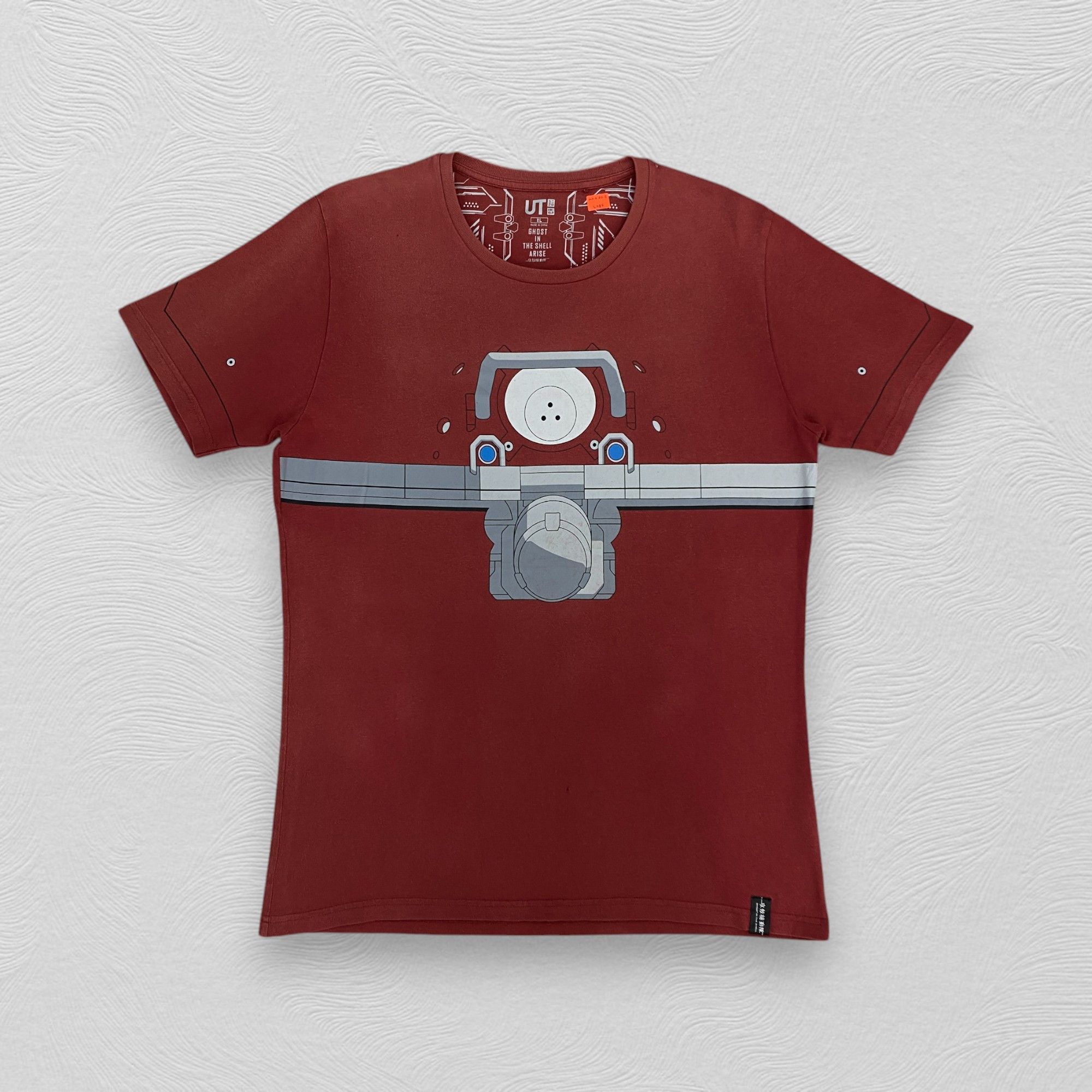 Anime Uniqlo x Ghost In The Shell Large Sun Faded T-Shirt - L085 Size US L / EU 52-54 / 3 - 1 Thumbnail
