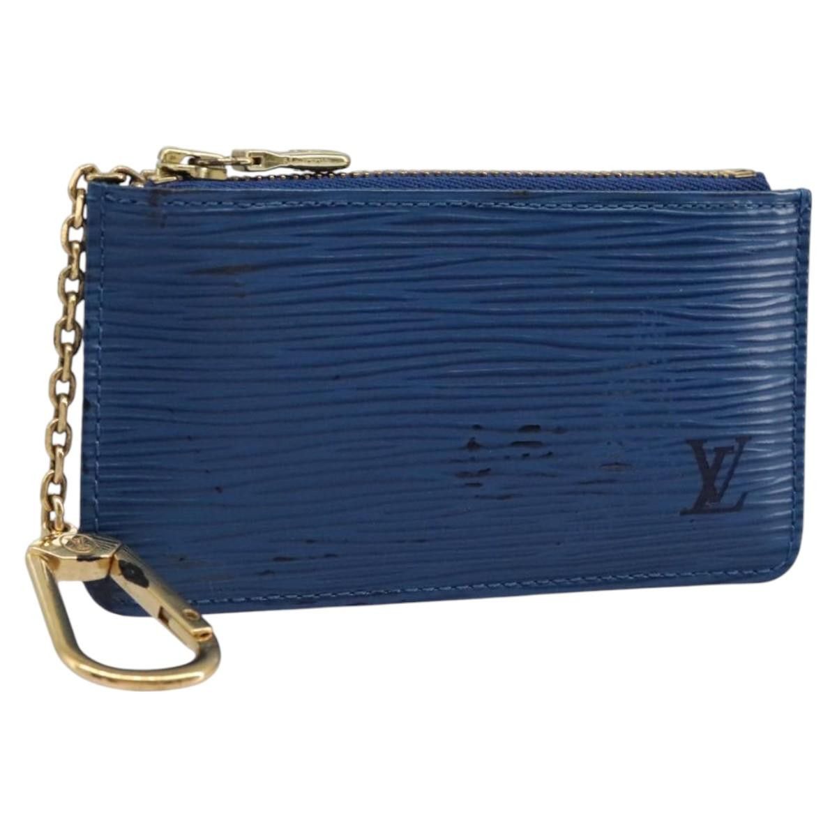 Louis Vuitton Pochette Clés Blue Leather Wallet (Pre-Owned) Size ONE SIZE - 1 Thumbnail