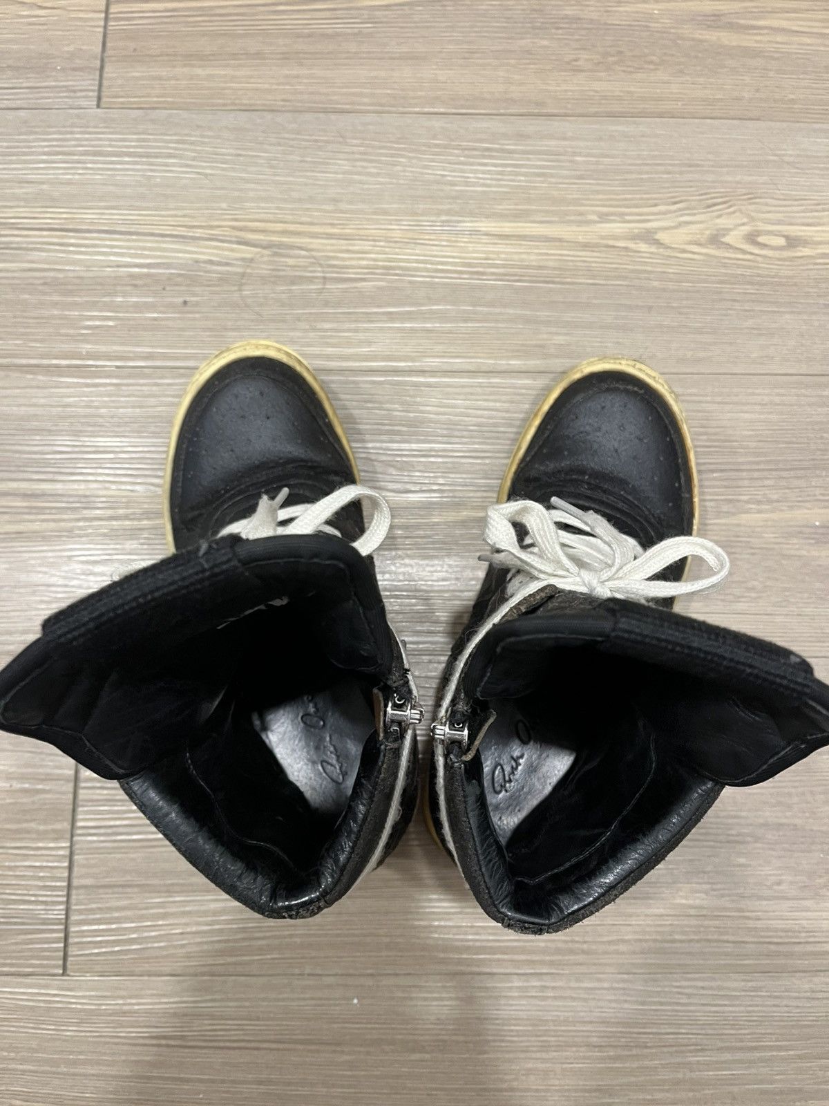 Rick Owens Rick Owens 2008 “Creatch” Blistered Leather Dunks Size US 6 / EU 39 - 7 Thumbnail