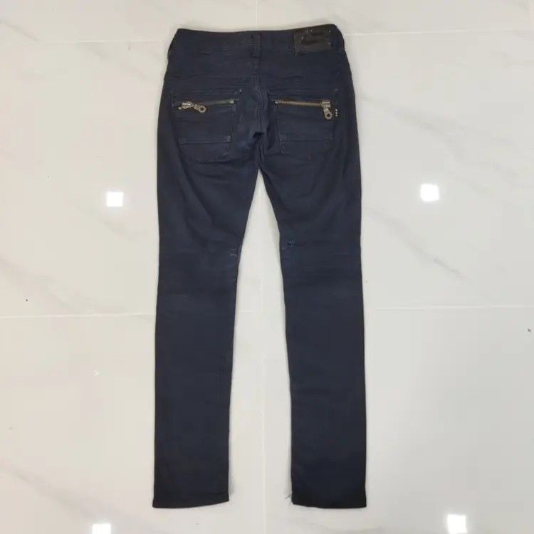Vintage QUEEN LOW DARK BLUE SKINNY PANT Size US 26 / EU 42 - 7 Thumbnail