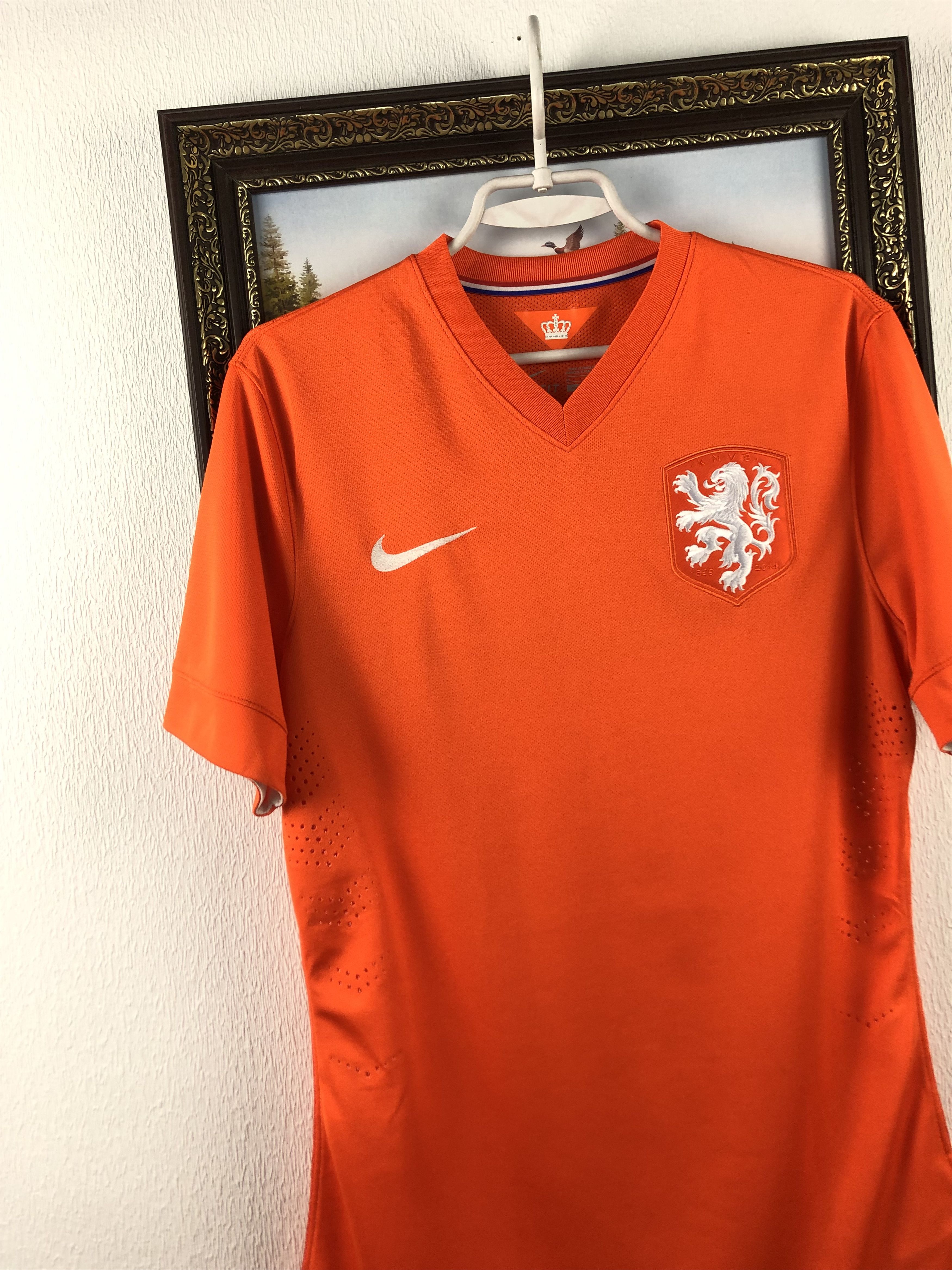 Nike Netherlands Holland shirt 2014 Soccer Player Issue Jersey Size US M / EU 48-50 / 2 - 3 Thumbnail