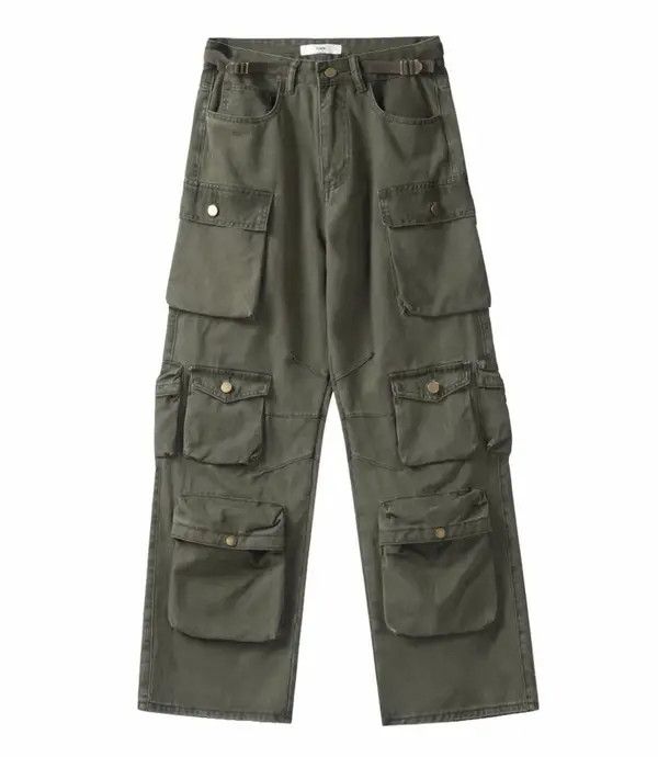 Japanese Brand Utility grunge multi pocket cargo pants Size US 32 / EU 48 - 3 Thumbnail