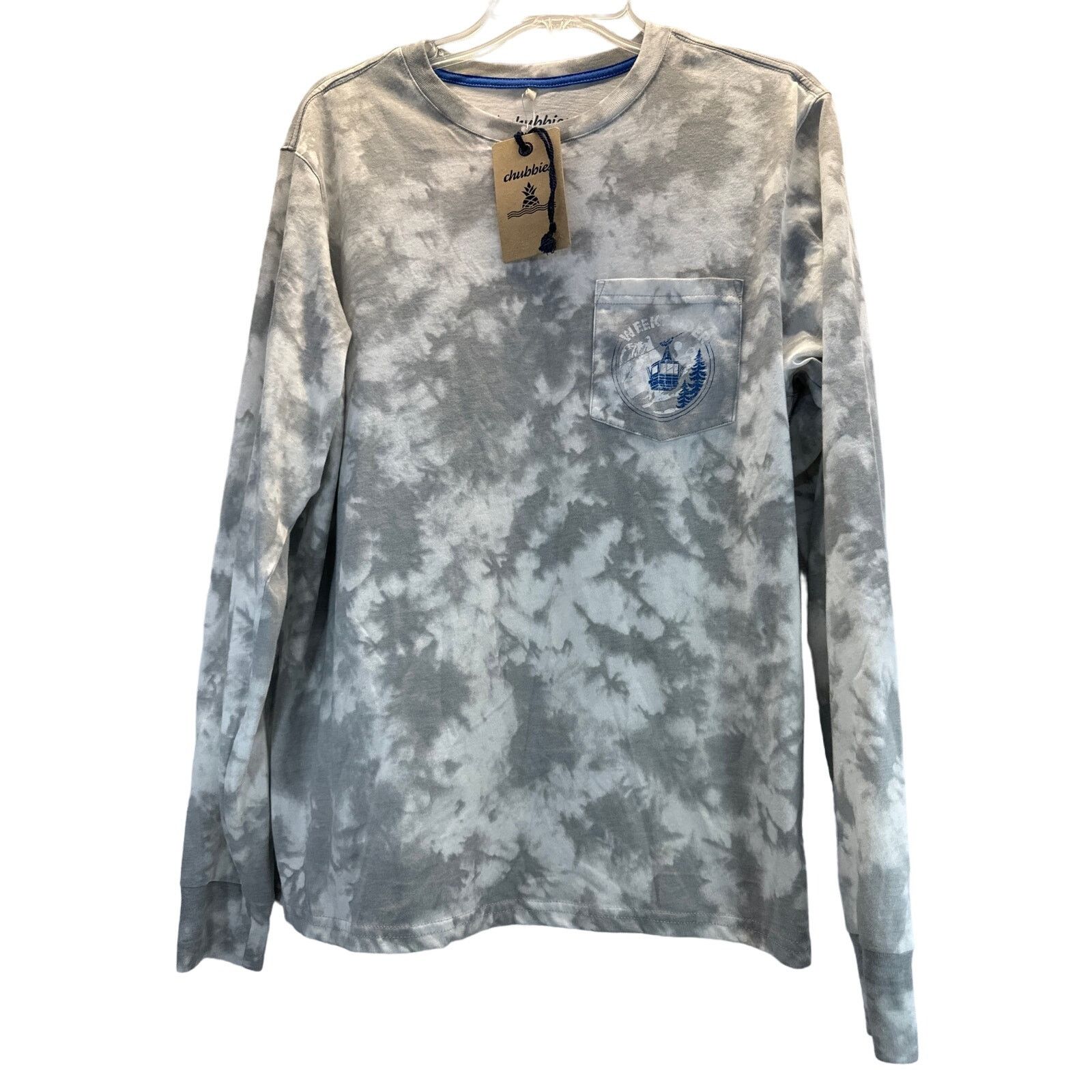 Chubbies Chubbies NWT Gray “Marbled Mountain” Longsleeve Tee men sz M Size US M / EU 48-50 / 2 - 1 Thumbnail