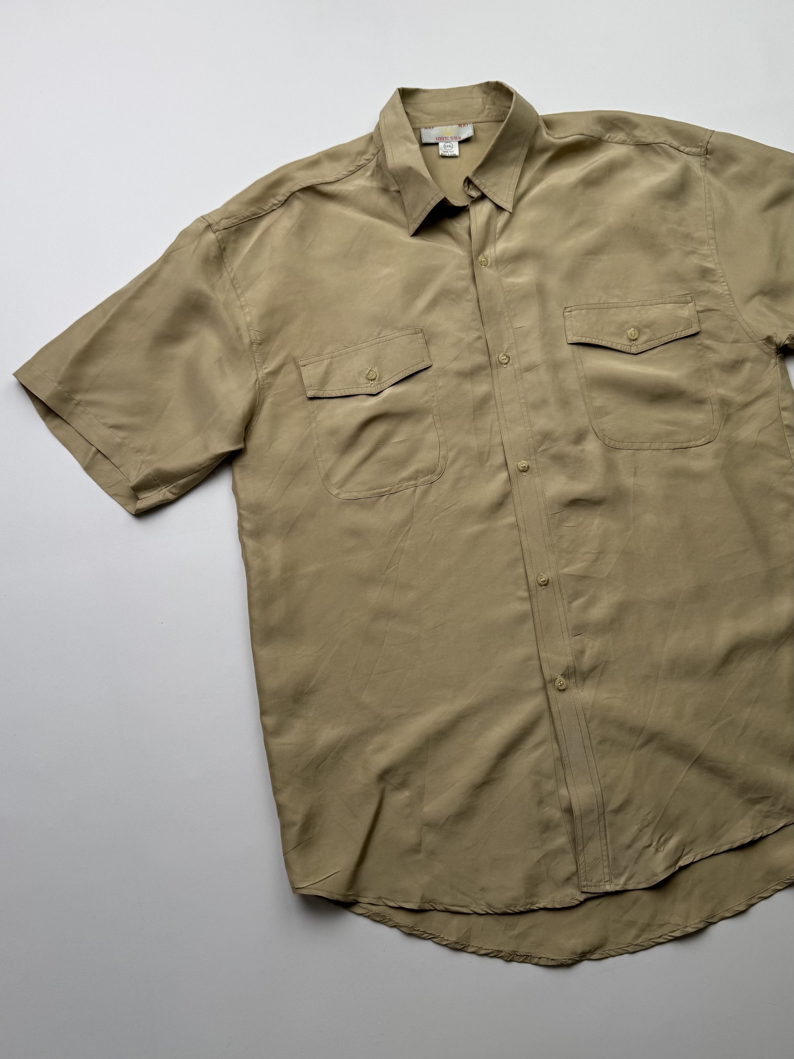 Japanese Brand Vintage Silk Shirt B625(V341)E2 Size US XXL / EU 58 / 5 - 2 Thumbnail