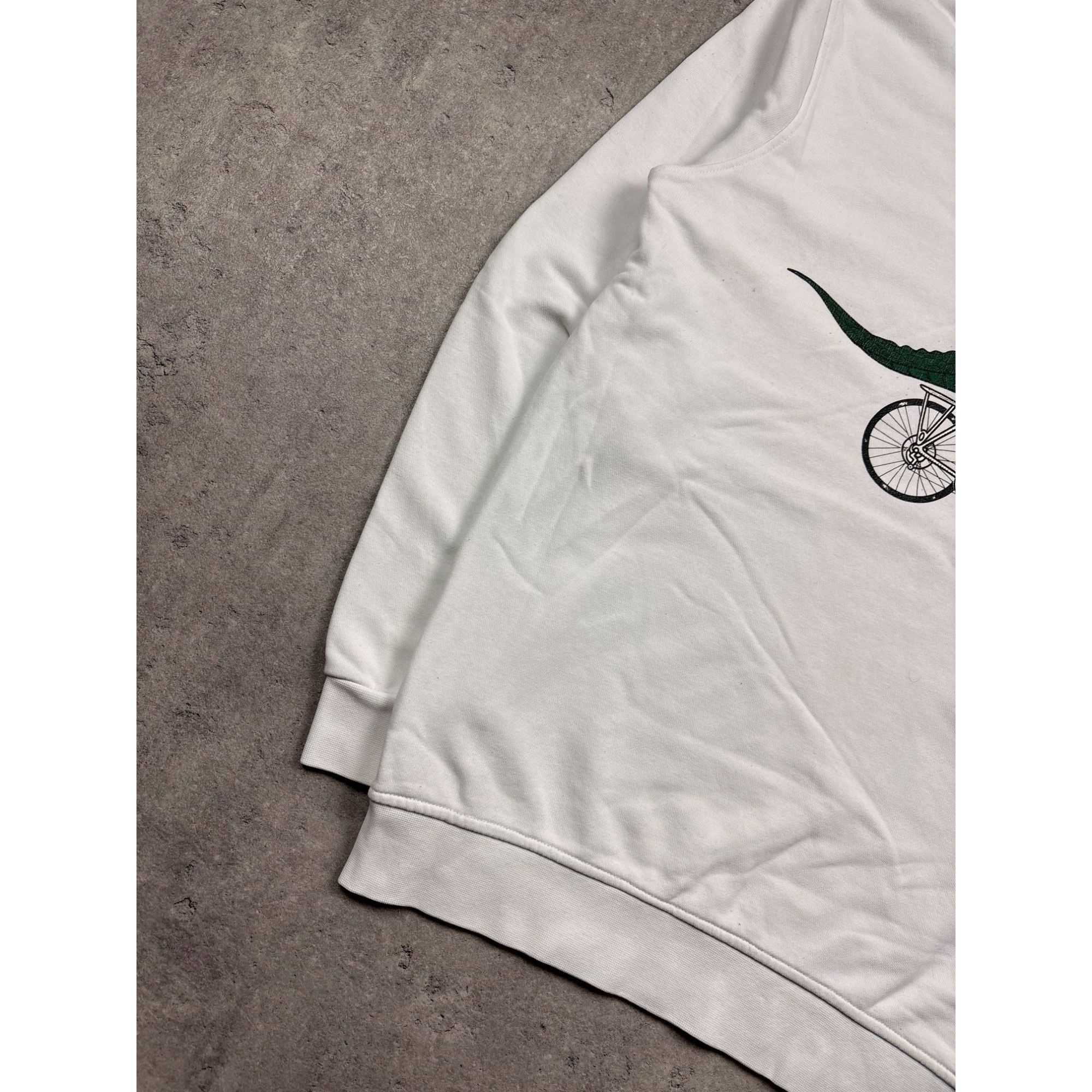 Lacoste Lacoste X Netflix Crocodile Cycling Sweatshirt White M Cotto Size US M / EU 48-50 / 2 - 13 Thumbnail