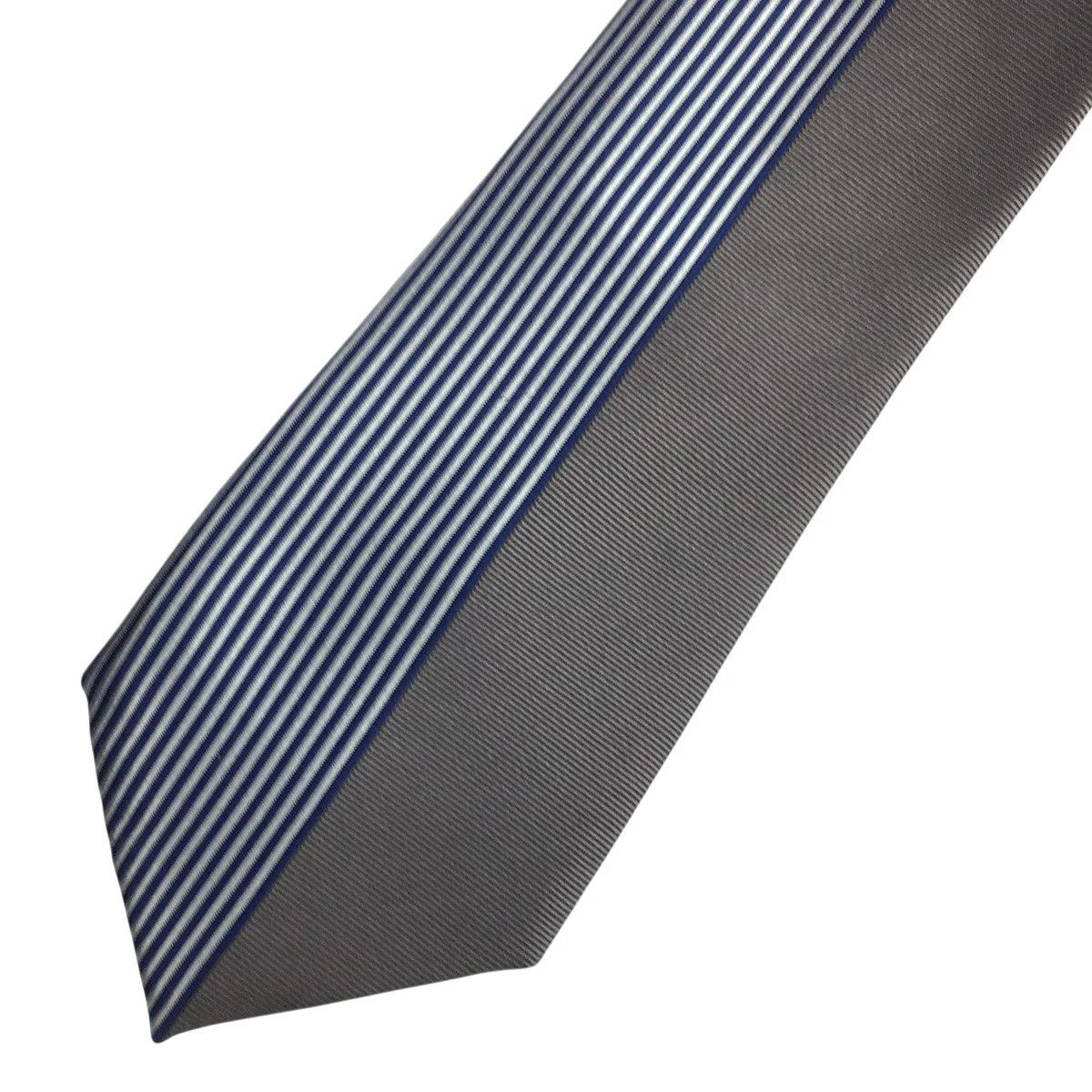 Yohji Yamamoto Yohji Yamamoto pour homme/Silk Striped Tie Size ONE SIZE - 2 Thumbnail