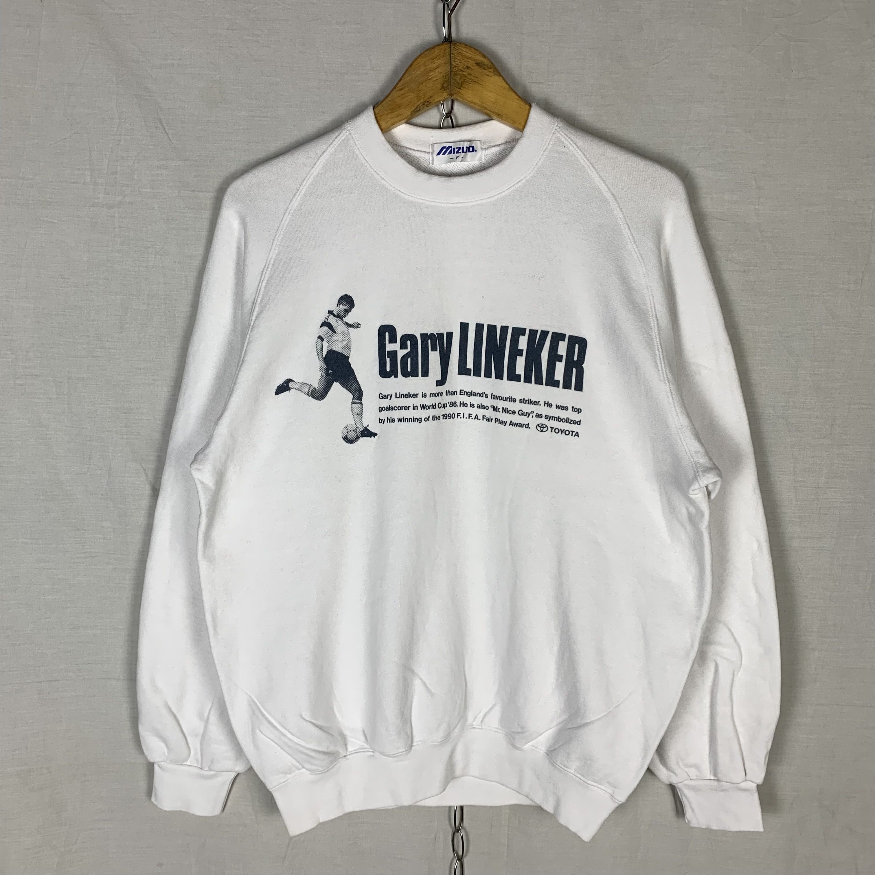 Vintage Vintage Gary Lineker Sweatshirt Crewneck Size US M / EU 48-50 / 2 - 1 Thumbnail