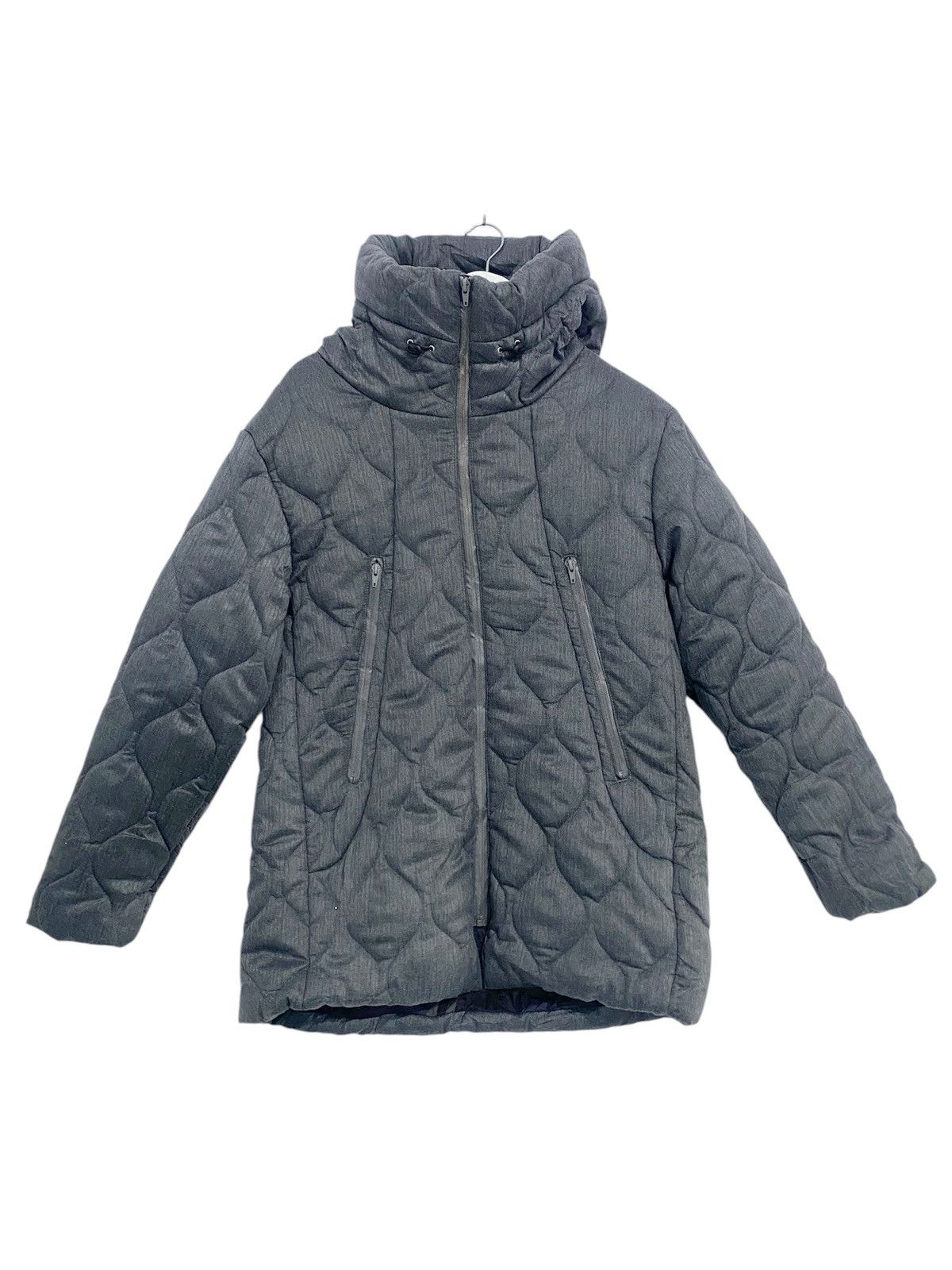 Japanese Brand Neverend Hooded quilted Puffer Coat Size US XL / EU 56 / 4 - 2 Thumbnail