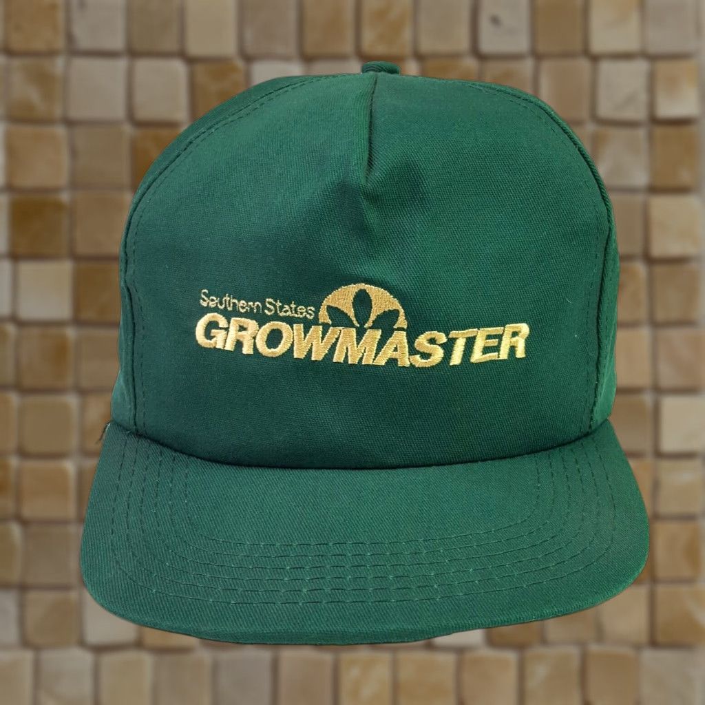 Vintage Vintage Growmaster Farmer Farm Green USA Made Trucker Hat Snapback Retro Cap Size ONE SIZE - 1 Thumbnail
