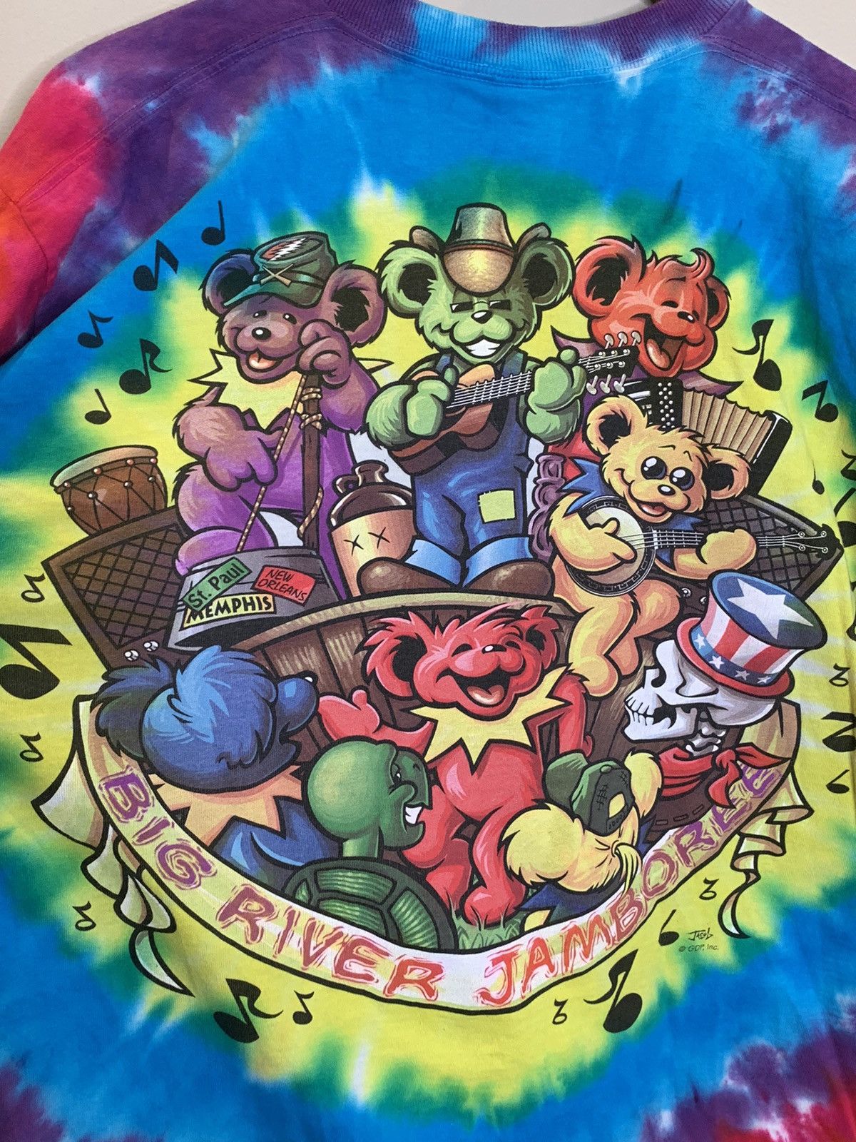 Grateful Dead × Liquid Blue × Vintage *RARE* Vintage 90s Grateful Dead Liquid Blue Jamboree Shirt Size US XL / EU 56 / 4 - 4 Thumbnail
