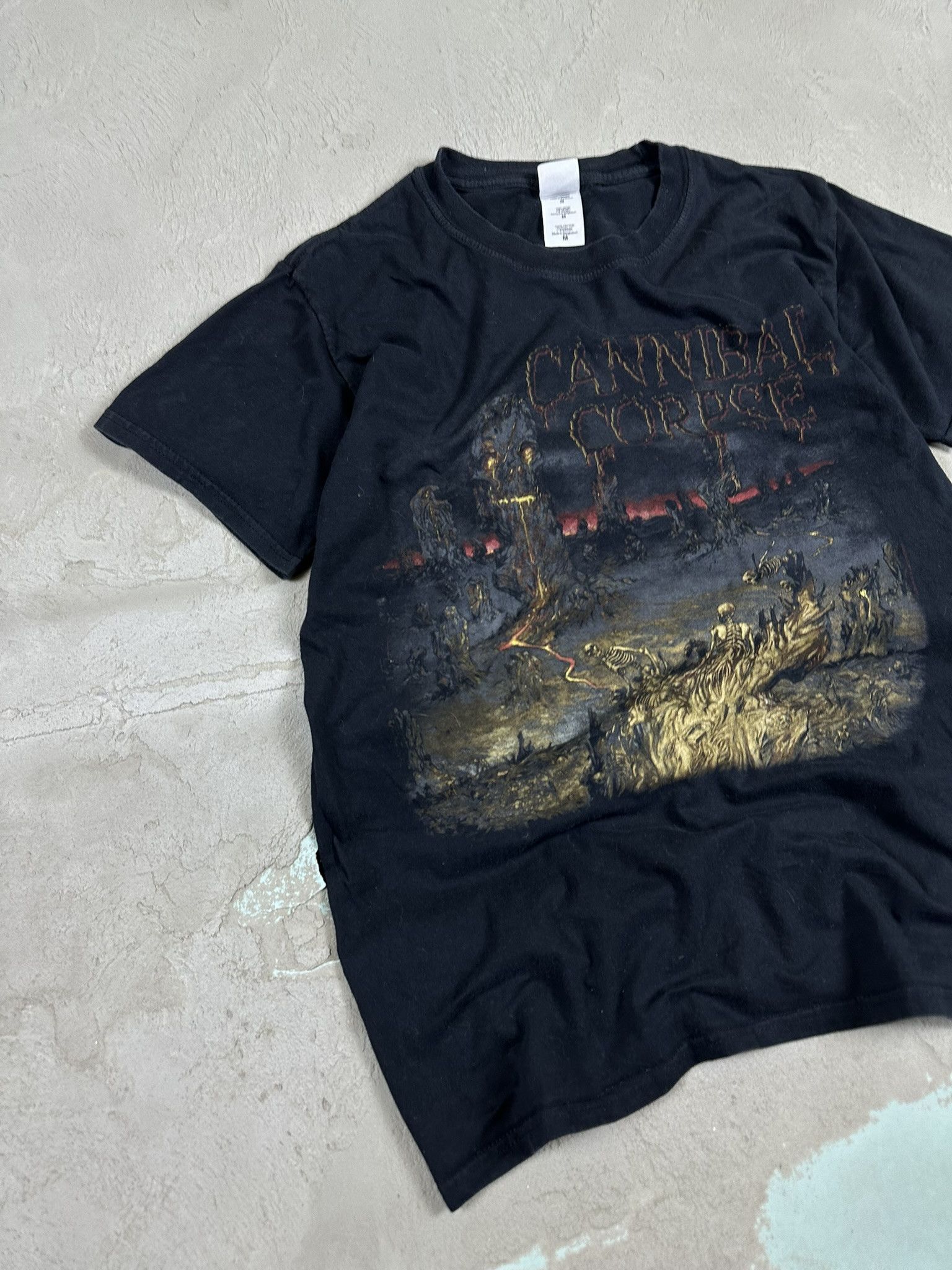 Band Tees Vintage Y2k Cannibal Corpse A Skeletal Domain Promo T-shirt Size US M / EU 48-50 / 2 - 3 Thumbnail