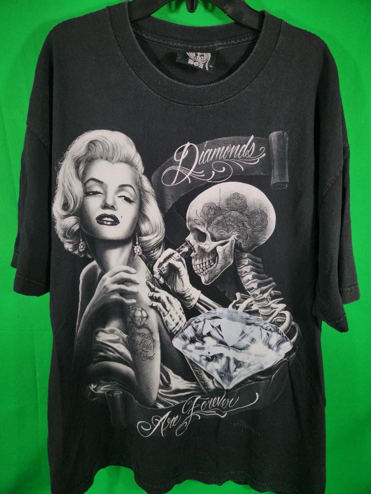 Designer DGA Diamond Skull Graphic Tee - Black XL Size US XL / EU 56 / 4 - 1 Thumbnail