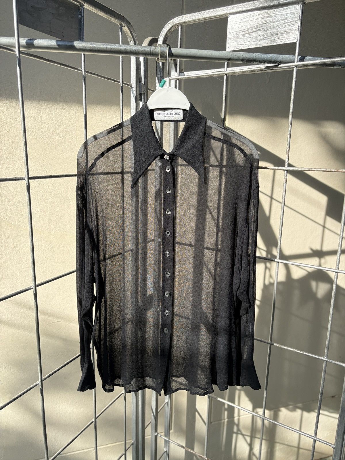 Dolce & Gabbana Dolce & Gabbana chiffon black shirt Size M / US 6-8 / IT 42-44 - 3 Thumbnail