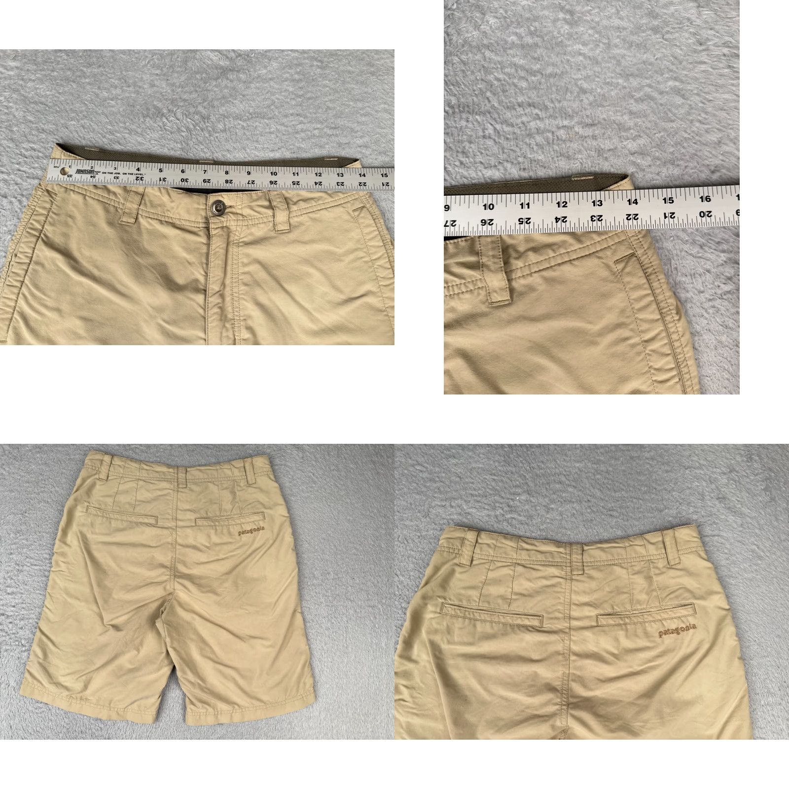 Patagonia Patagonia Shorts Men 28 Beige Cargo Zipper Pocket Hiking Camping 28x10 Shorts Mens Beige Cargo Baggy? Size US 28 / EU 44 - 9 Thumbnail