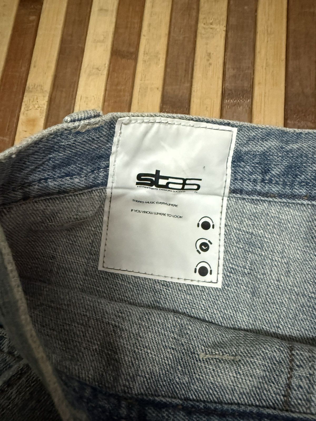 Japanese Brand STAS Cargo Pants Denim Bush Pocket Multipocket / Streetwear Size US 32 / EU 48 - 5 Thumbnail