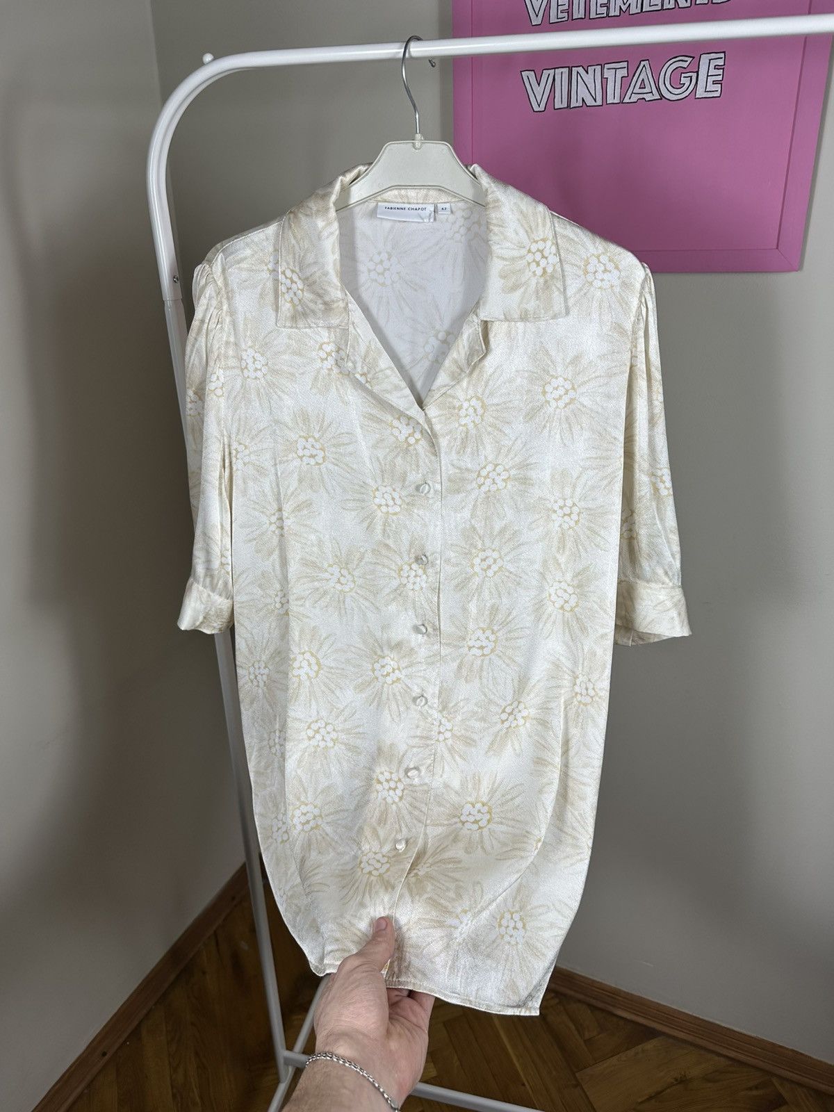 Other Fabienne Chapot Blouse Flowered Gold Size M / US 6-8 / IT 42-44 - 11 Thumbnail