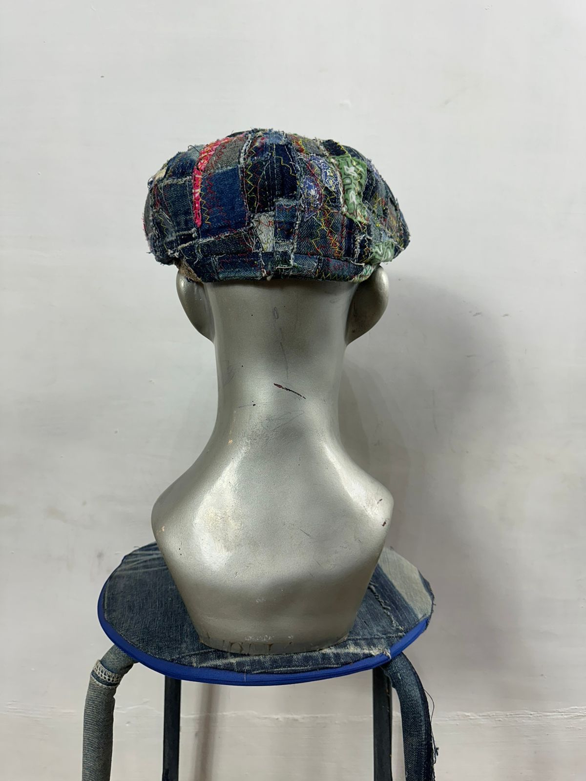 Other Custom Made Paisley denim Patchwork Newsboy Hats Size ONE SIZE - 5 Thumbnail