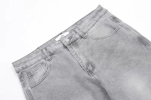 Japanese Brand × Jean Pants Grey washed distressed jeans for men Size US 34 / EU 50 - 3 Thumbnail