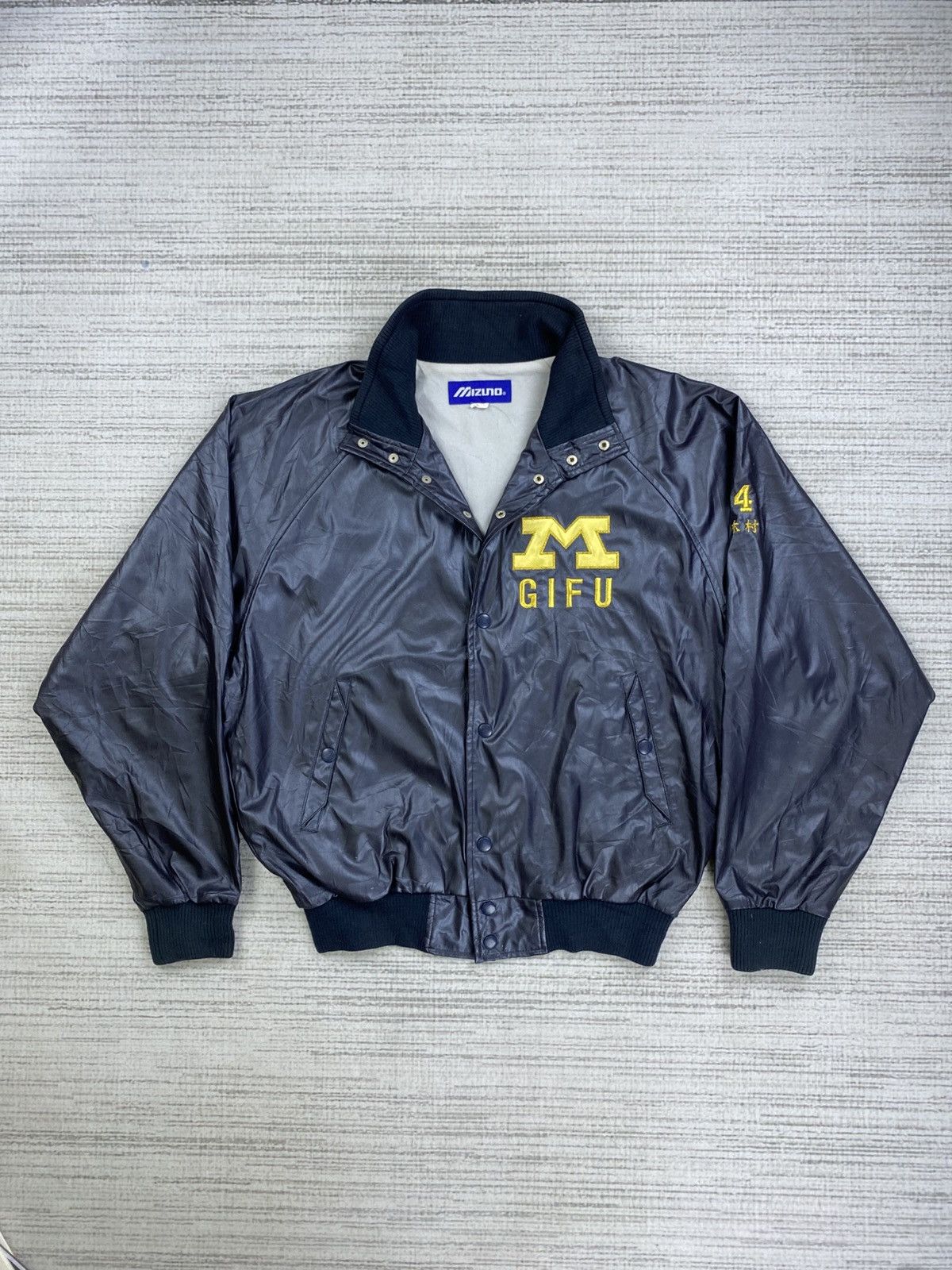 Japanese Brand × Mizuno × Vintage Vintage 90s Mizuno Gifu Japan Baseball Team Bombers Jacket Size US L / EU 52-54 / 3 - 2 Thumbnail