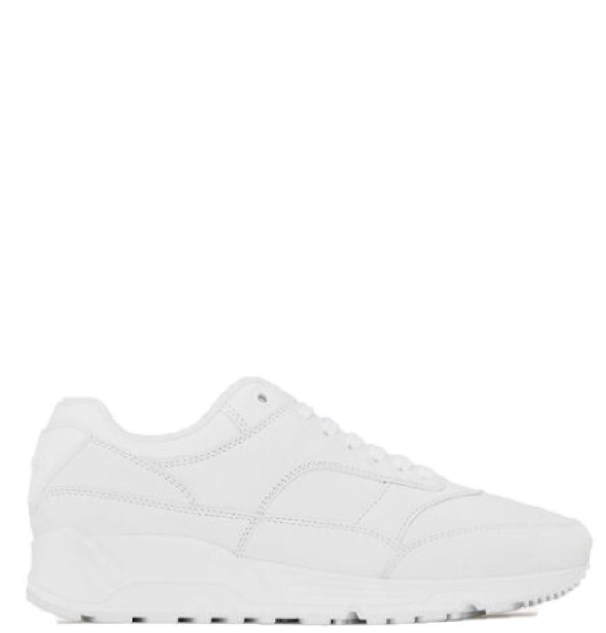 Saint Laurent Paris oc11z0226 760607 Bump Sneakers in Smooth Leather in White Size US 7 / IT 37 - 2 Thumbnail
