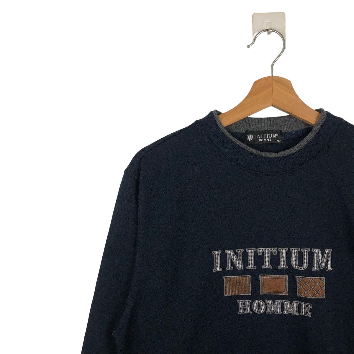 Japanese Brand VINTAGE SWEATSHIRT INITIUM HOMME SPELL OUT BIG LOGO Size US L / EU 52-54 / 3 - 6 Thumbnail