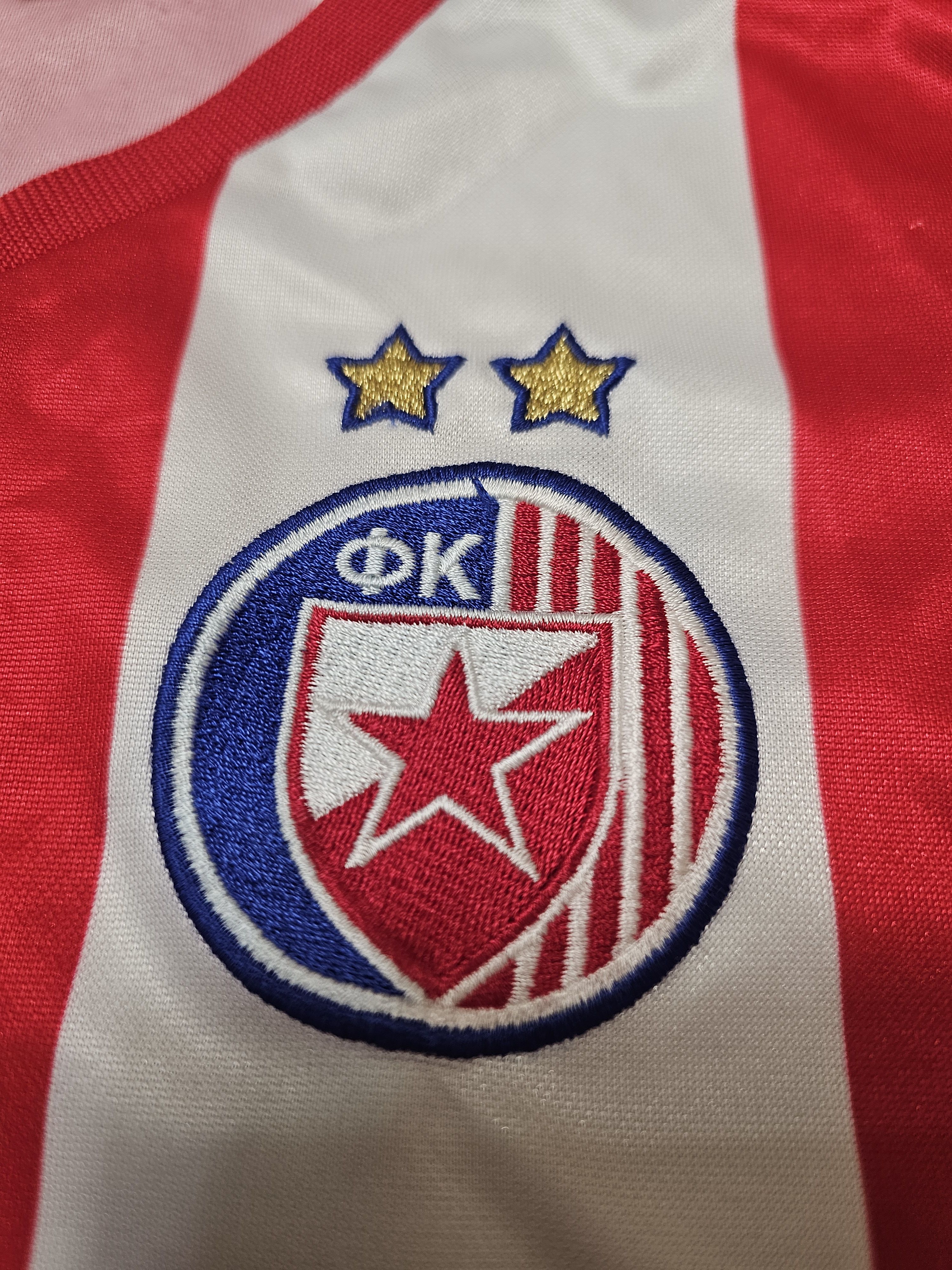Adidas CRVENA ZVEZDA 2003 2004 HOME FOOTBALL RED STAR SOCCER JERSEY Size US M / EU 48-50 / 2 - 4 Thumbnail