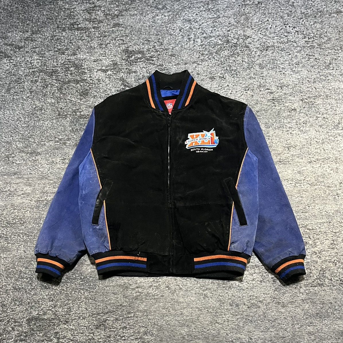 NFL Vintage 2007 Super XLI NFL Suede Leather Jacket Size XL Size US XL / EU 56 / 4 - 2 Thumbnail