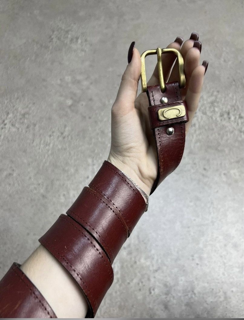 Leather Belts Vintage Y2K Rhinestones Punk Leather GUCCI Size ONE SIZE - 1 Thumbnail