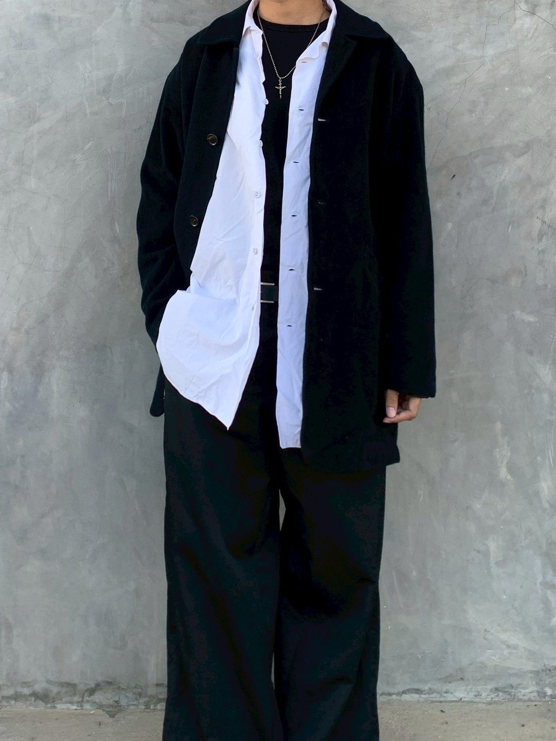 Yohji Yamamoto Vintage 90s Yohji Yamamoto Long Shirt Size US M / EU 48-50 / 2 - 1 Thumbnail