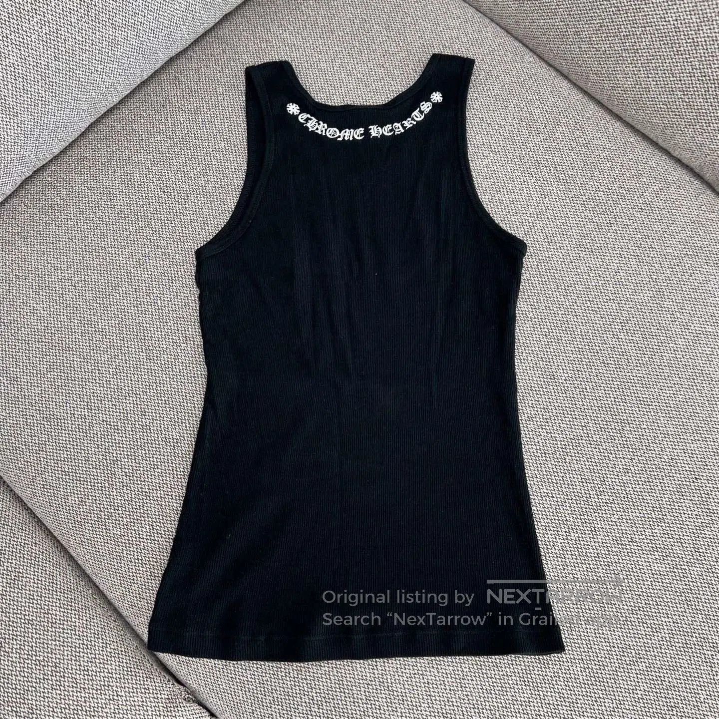 Chrome Hearts chrome hearts black ribbed tank top. Size XL / US 12-14 / IT 48-50 - 2 Thumbnail
