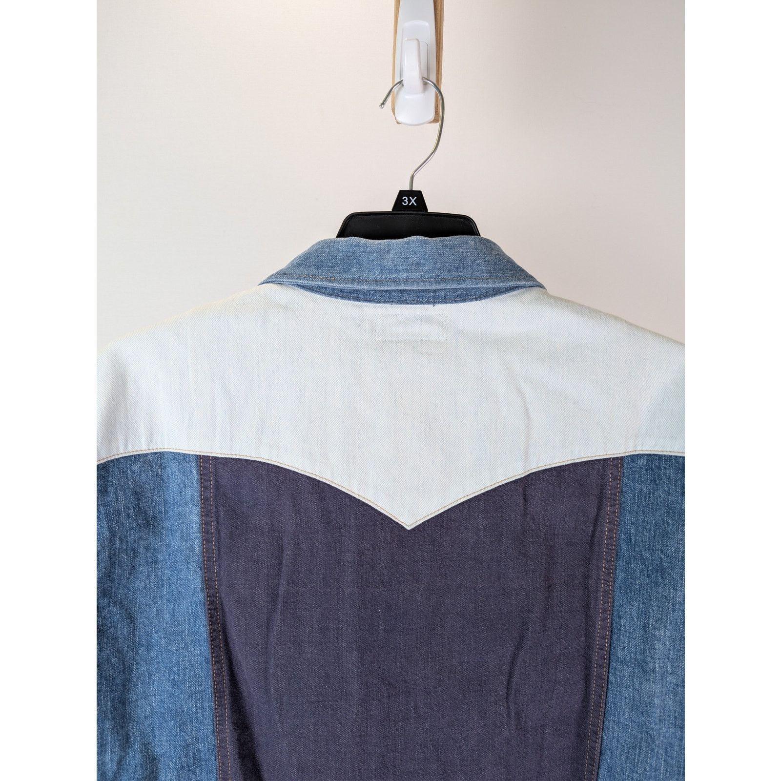 Celine o1rshd1 Denim Western Shirt in Blue Size US XL / EU 56 / 4 - 15 Thumbnail