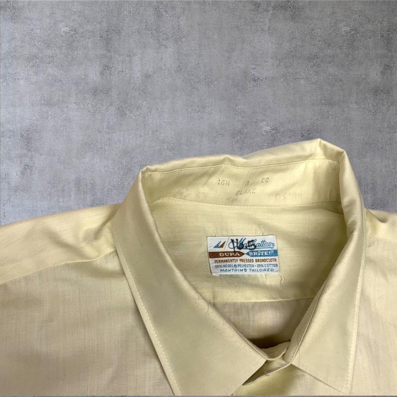 Other 1960s Vintage Yellow Button Up Shirt Size US XL / EU 56 / 4 - 2 Thumbnail