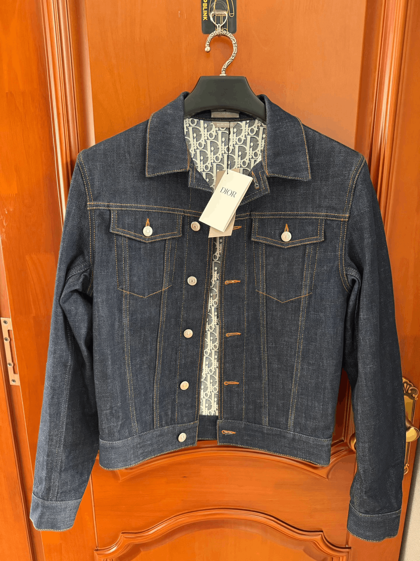 Dior Dior Logo Lining Denim Jacket Size US S / EU 44-46 / 1 - 1 Thumbnail