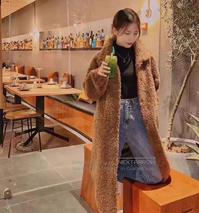 Hermes Hermes Brown Alpaca Fur Collar Coat. Size US XXS / EU 40 - 9 Thumbnail
