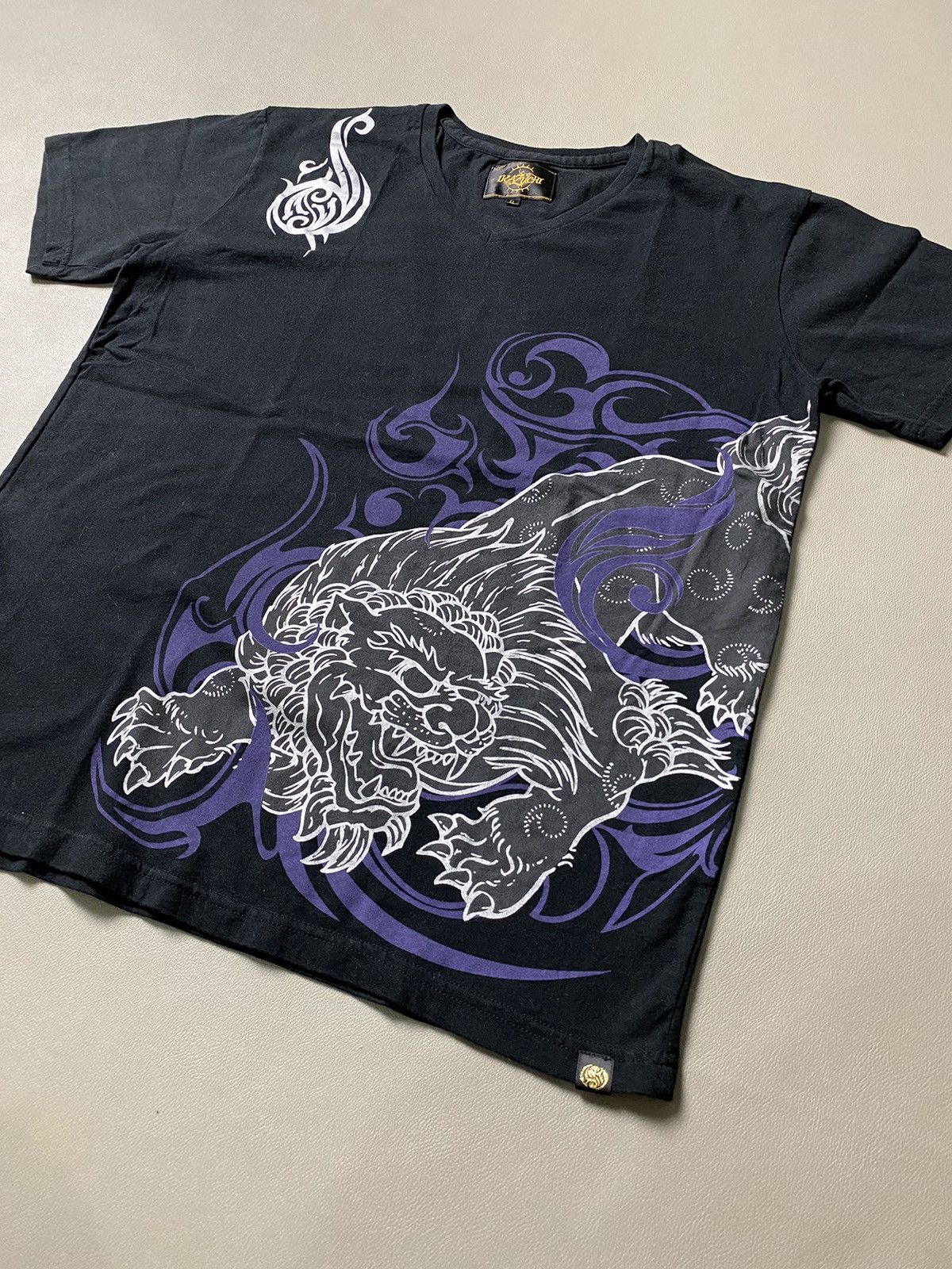 Beauty Beast × If Six Was Nine × Japanese Brand Ikazuchi Sukajan Yakuza Tshirt Size US L / EU 52-54 / 3 - 2 Thumbnail