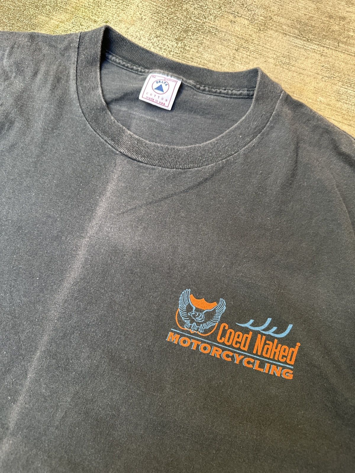 Harley Davidson × Vintage Vintage 90s Harley Davidson Coed Naked Motorcycle Tshirt Size US XL / EU 56 / 4 - 6 Thumbnail