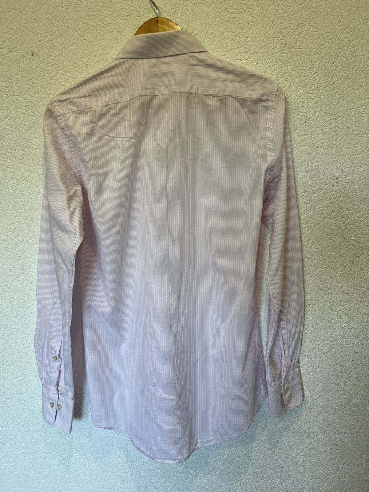 Pal Zileri Pal Zileri Pink Mens Button Up Shirt Classic Striped Size US M / EU 48-50 / 2 - 8 Thumbnail