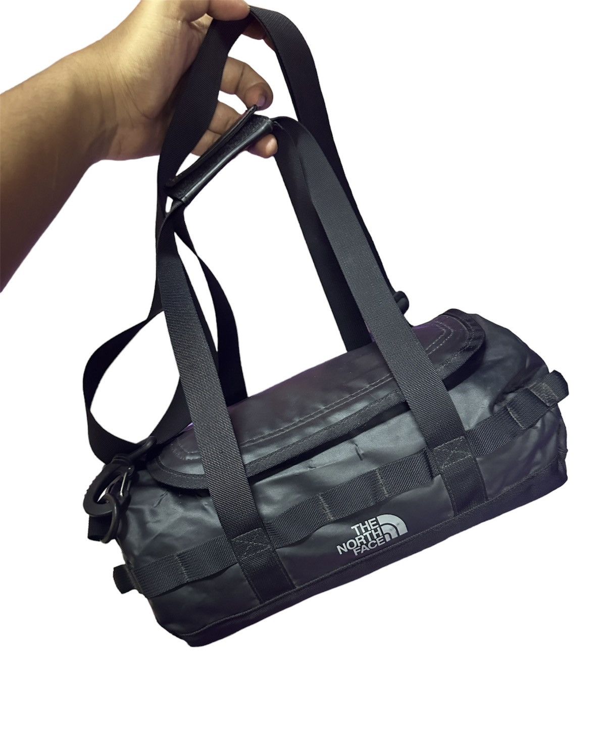 The North Face The Northface Mini Duffle Nylon Two Ways Bag in Black, Men's
