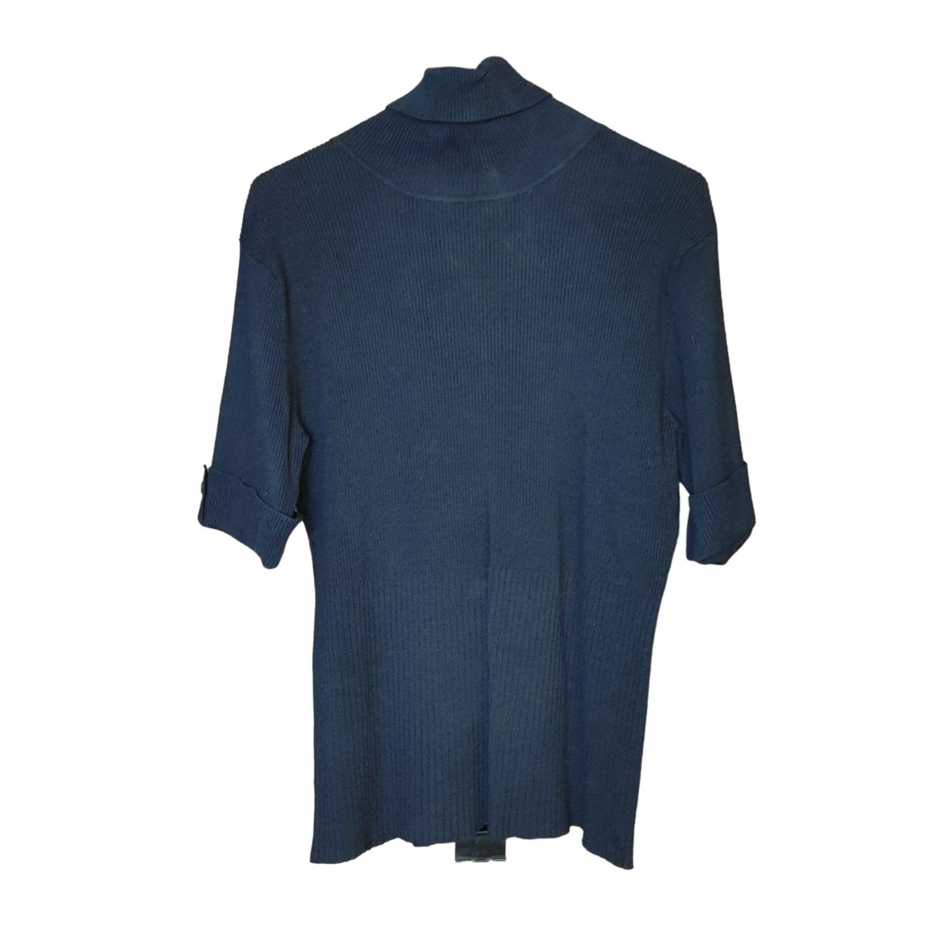 Other Design History Black Turtleneck 1/2 Sleeve Sweater Size L Size L / US 10 / IT 46 - 1 Thumbnail